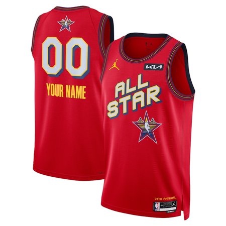 Unisex Jordan Brand Red 2025 NBA All-Star Game Swingman Custom Jersey